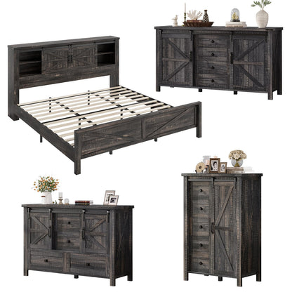 Alderman Farmhouse Bedroom Set Amerlife King Size