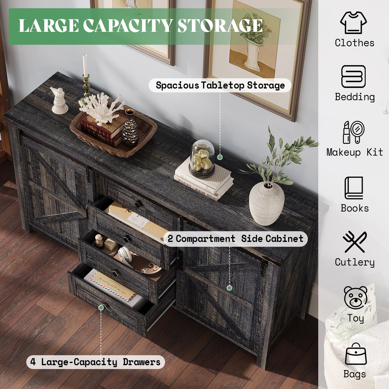 Alderman Farmhouse Bedroom Set Amerlife King Size