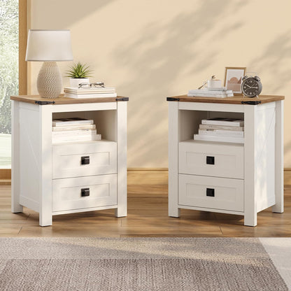 Larkin LED Storage Bed Set Amerlife White / Queen