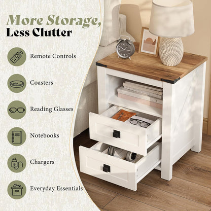 Larkin LED Storage Bed Set Amerlife White / Queen