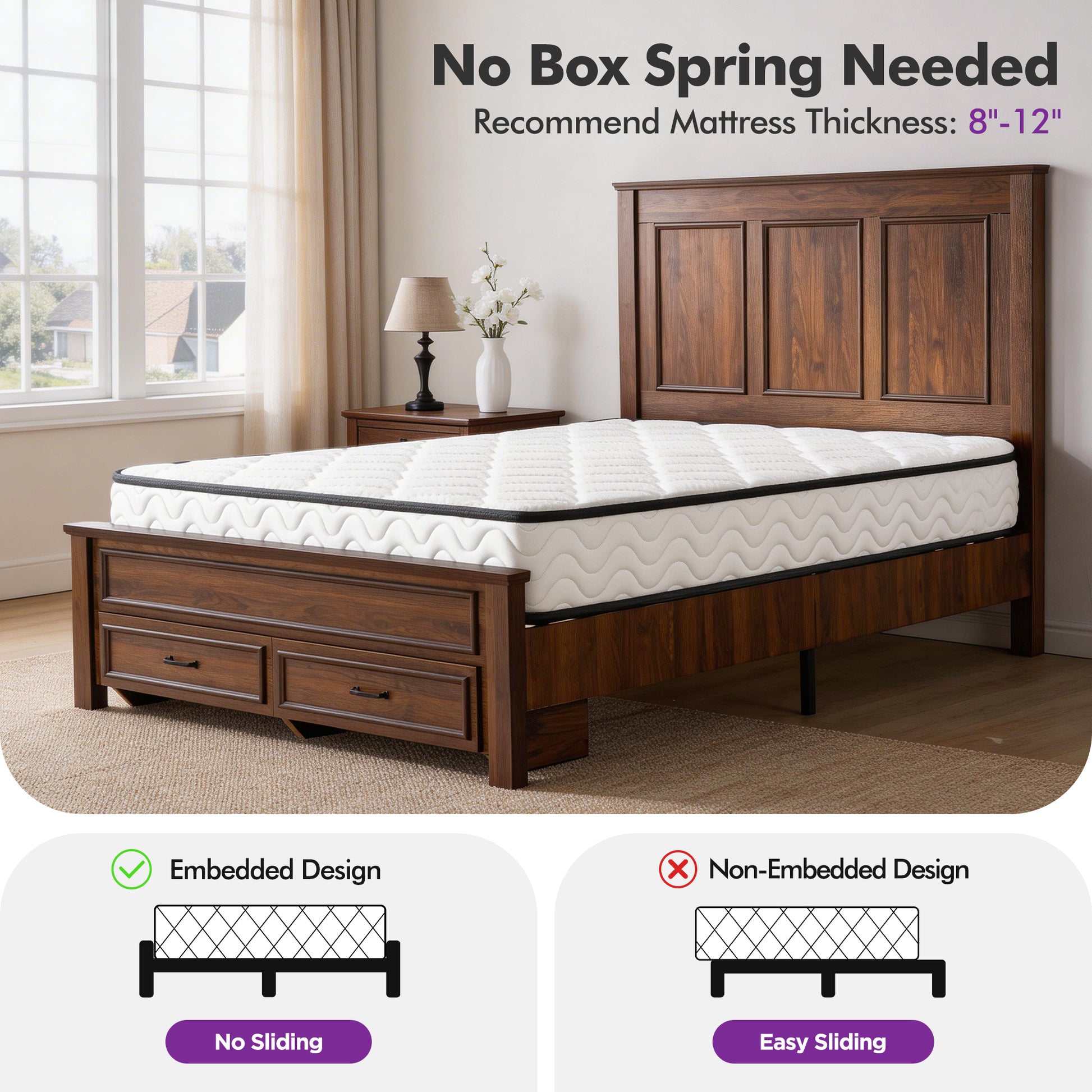 Savannah Bed Frame Amerlife-FB
