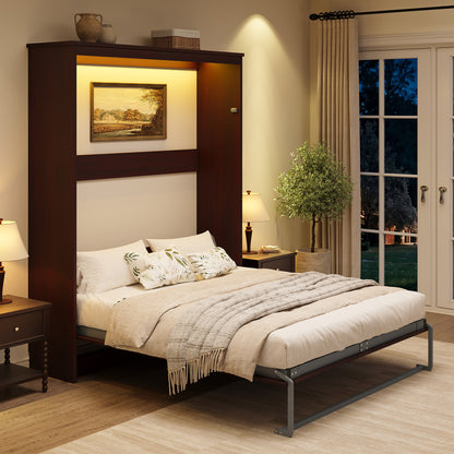 Stash Murphy Bed Frame Amerlife Full / Walnut
