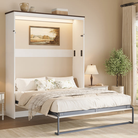 Stash Murphy Bed Frame Amerlife Full / White