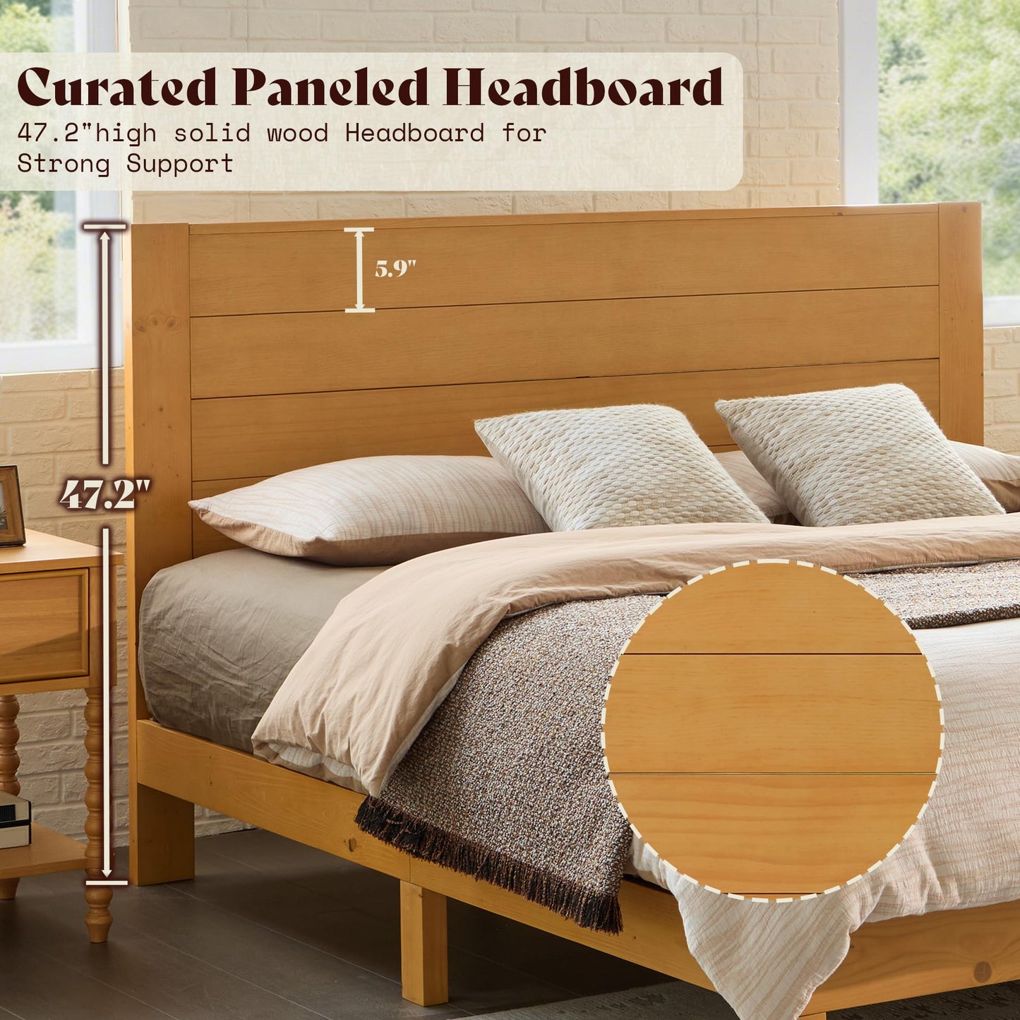 Fremont Solid Wood Bedroom Set Full Natural