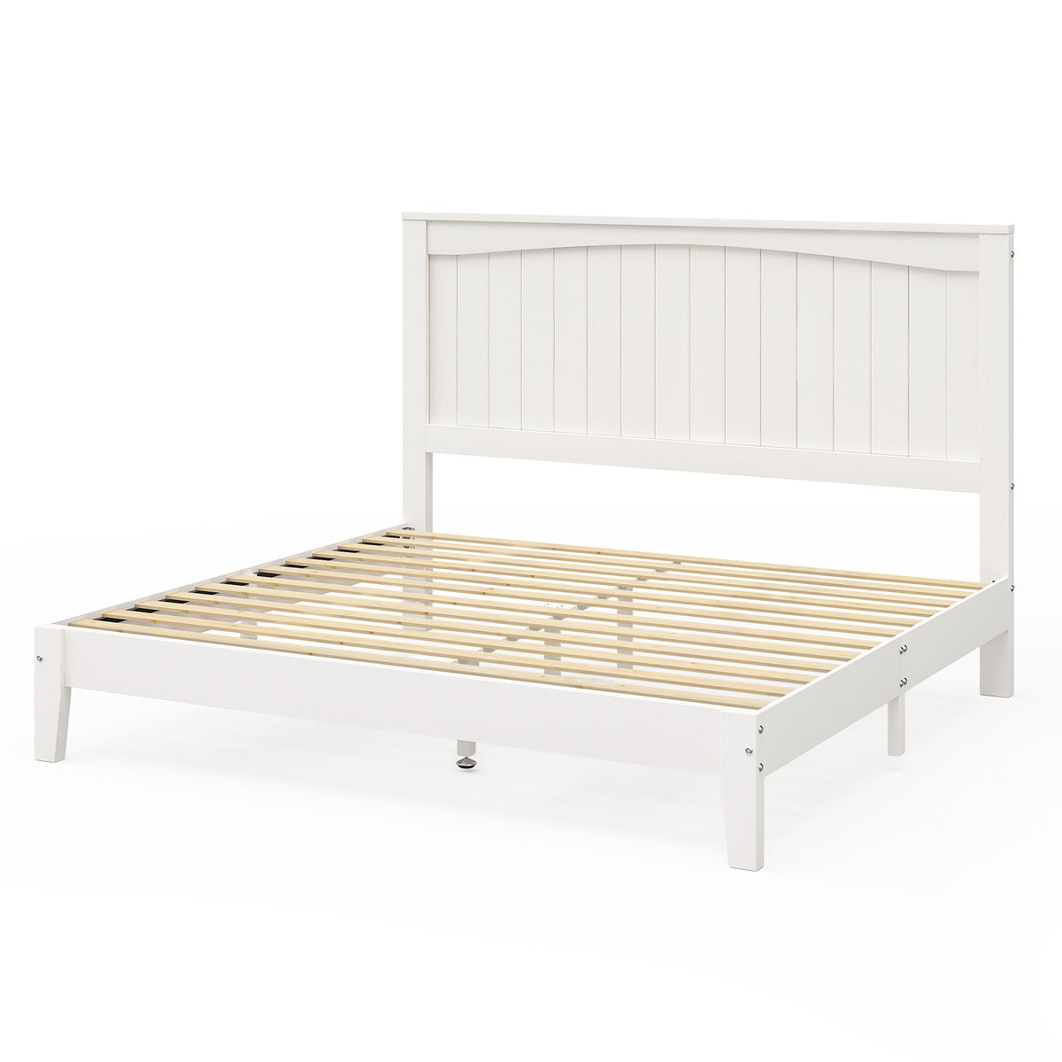 Sanderson Solid Wood Bed Frame -FULL / WHITE