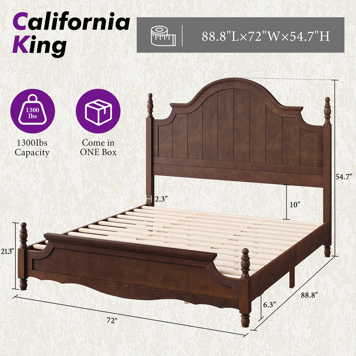 California King / Dark Walnut