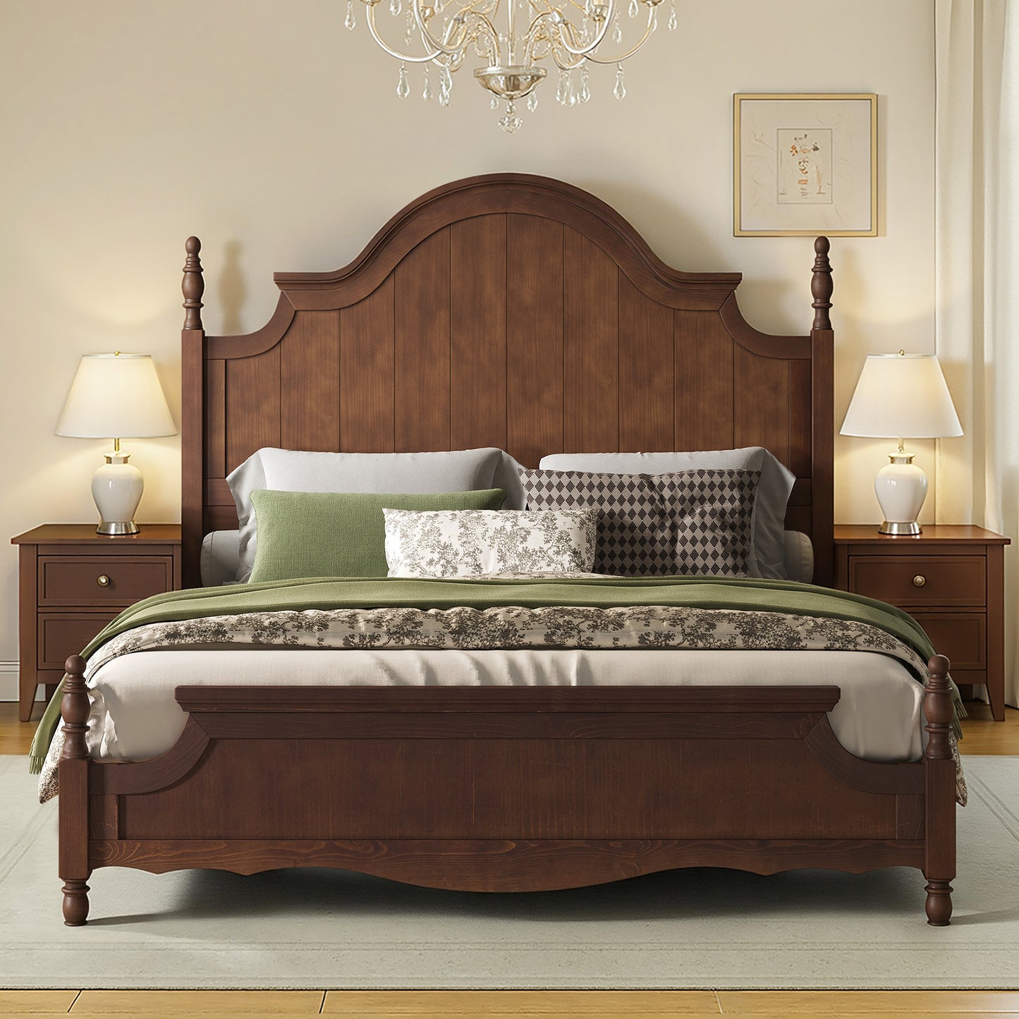 Queen / Dark Walnut
