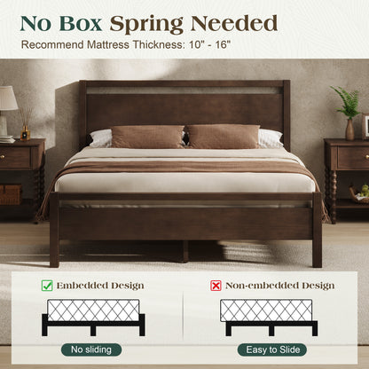 Void Solid Wood Bed - DW-K