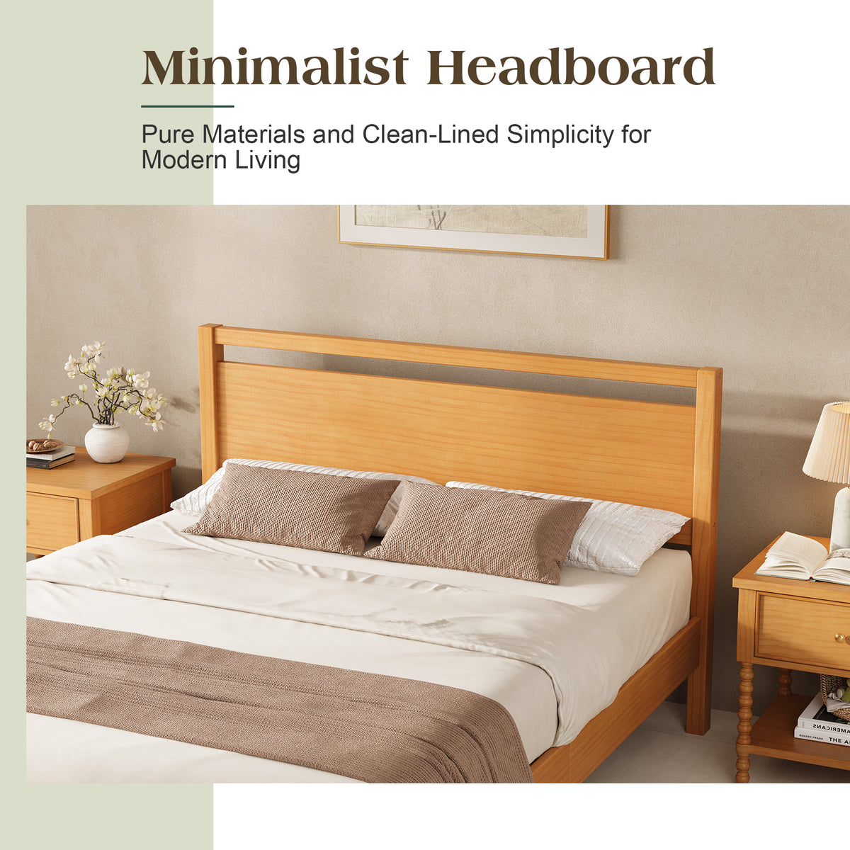 Void Solid Wood Bed - YO-Q