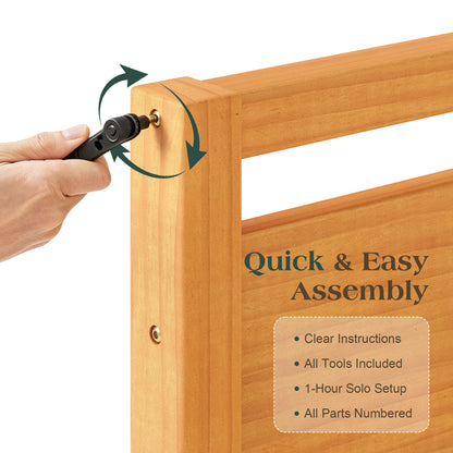 Void Solid Wood Bed - YO-Q