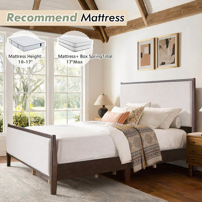 Slumber Tall Solid Wood Bed Frame CK Dark Walnut Bed
