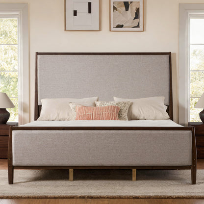 Slumber Tall Solid Wood Bed Frame CK Dark Walnut Bed