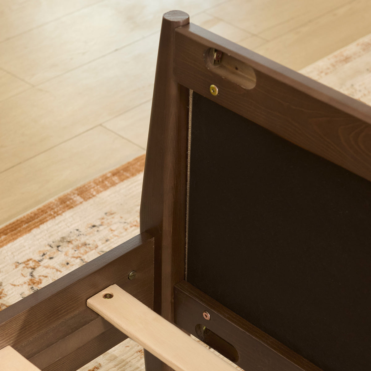 Slumber Tall Solid Wood Bed Frame CK Dark Walnut Bed
