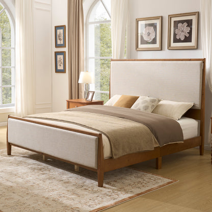 Slumber Tall Solid Wood Bed Frame CK Walnut Bed