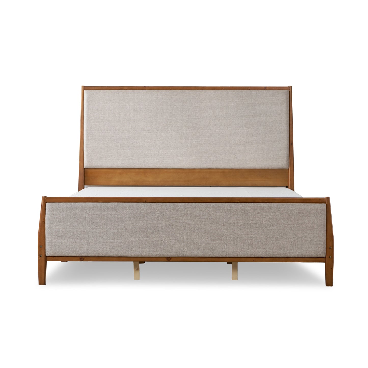 Slumber Tall Solid Wood Bed Frame King Walnut Bed