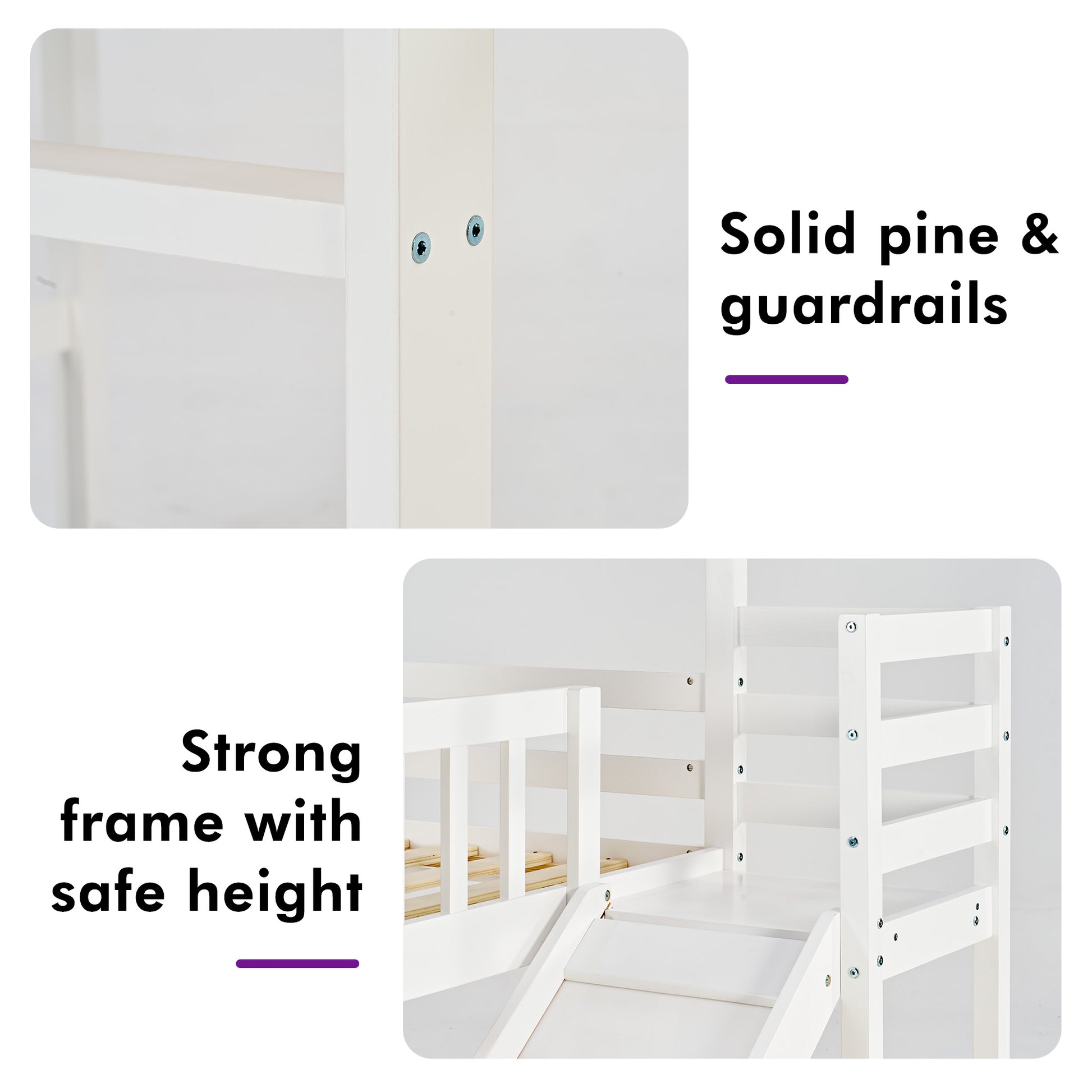 Cabin Bed Frame - White