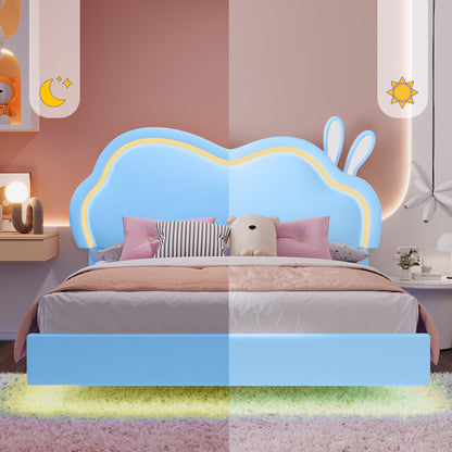 Luna Floating Cloud Bed Amerlife Blue / Full