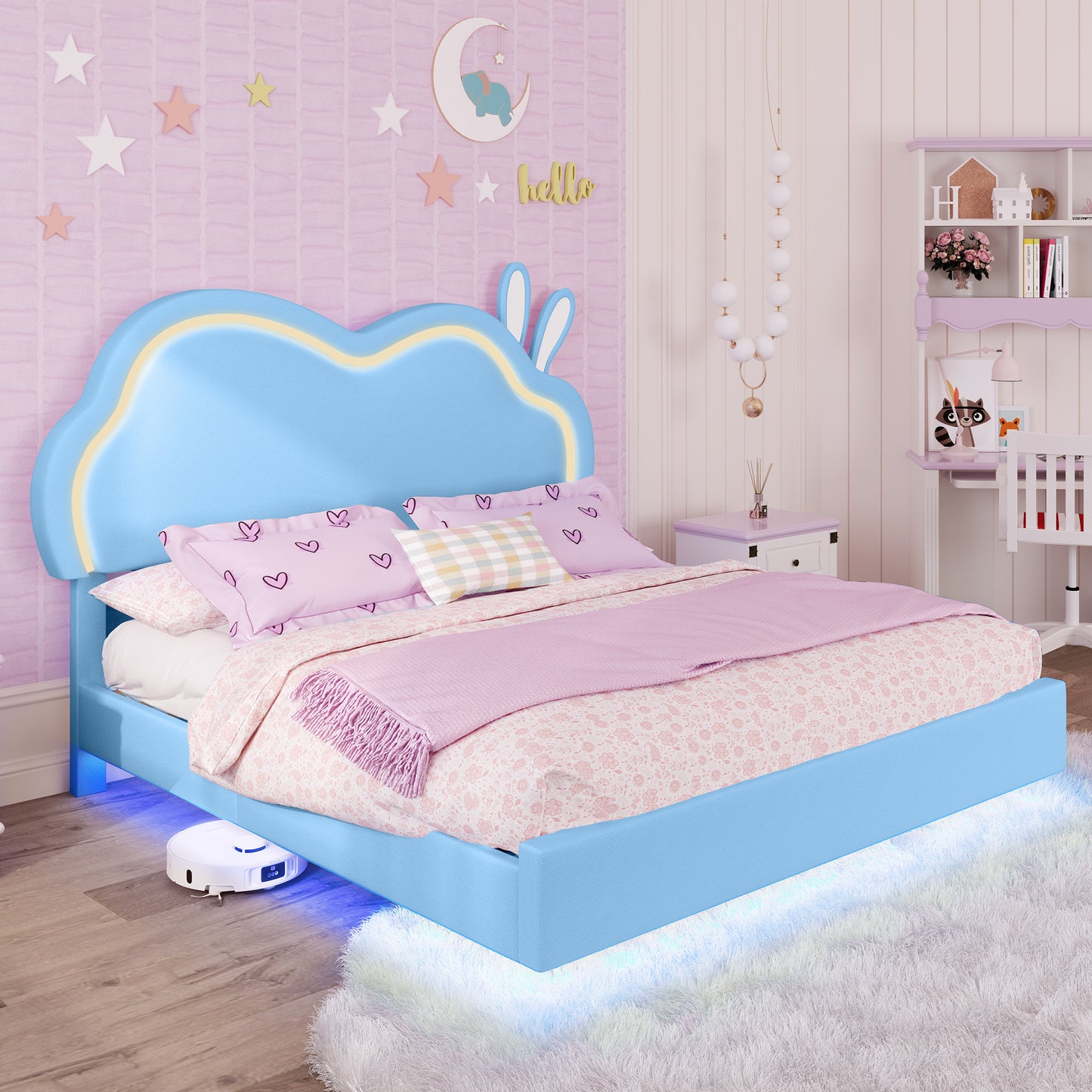 Luna Floating Cloud Bed Amerlife Blue / Queen