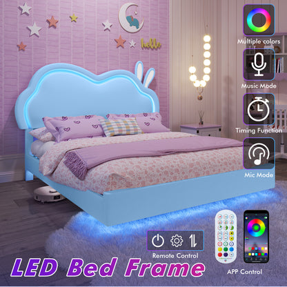 Luna Floating Cloud Bed Amerlife Blue / Queen
