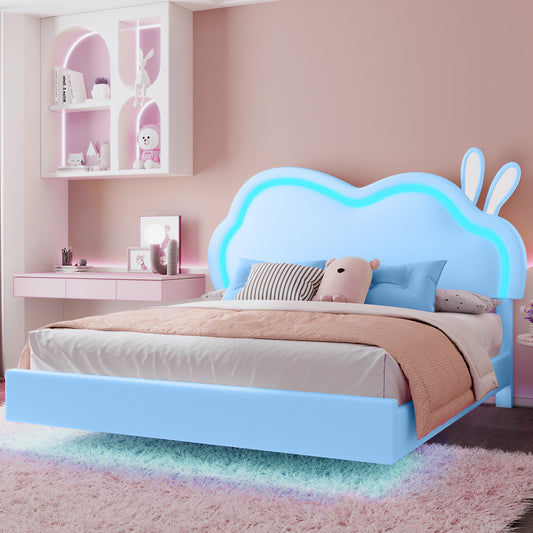 Luna Floating Cloud Bed Amerlife Blue / Twin
