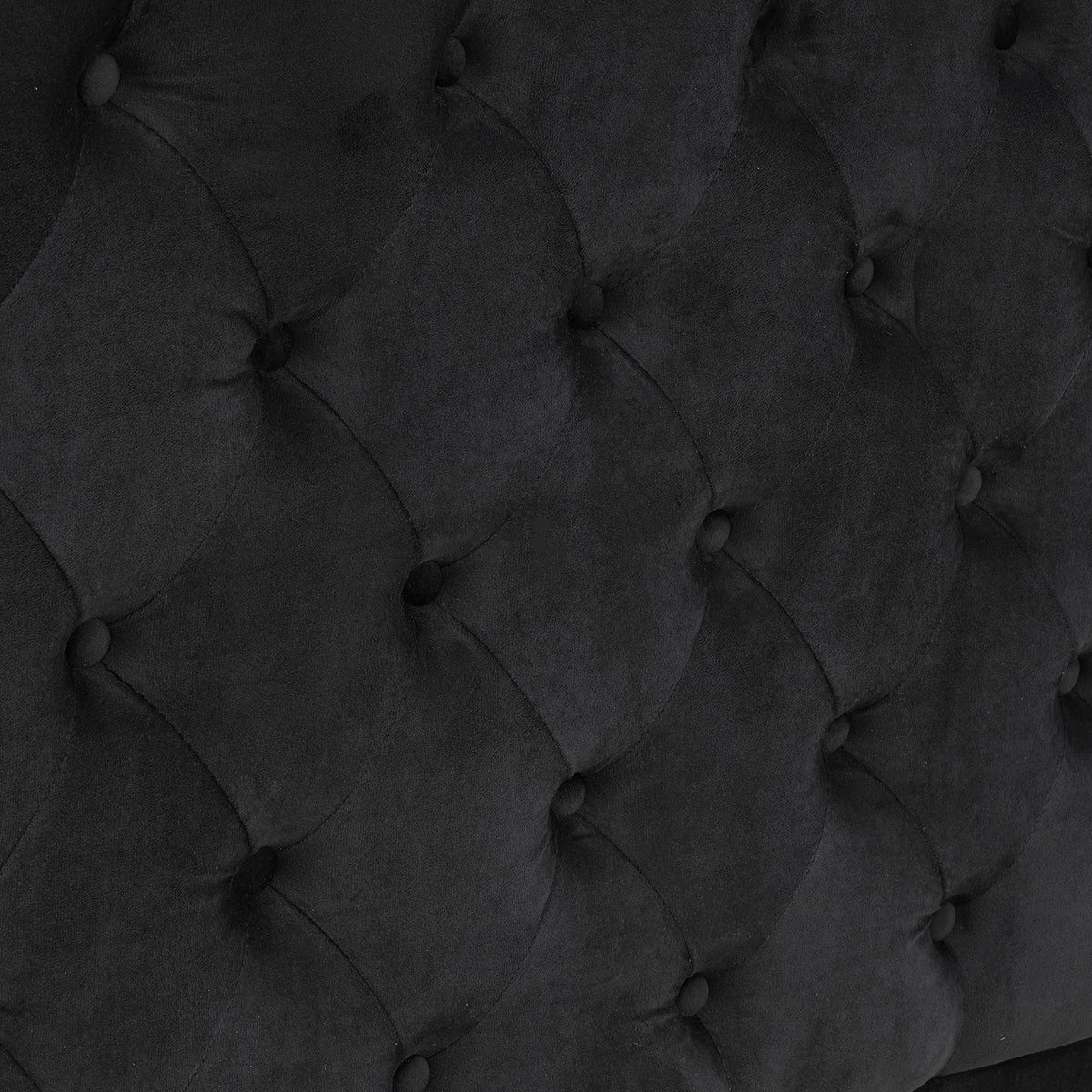 Swoon Velvet Canopy Bed Frame Amerlife Black / King