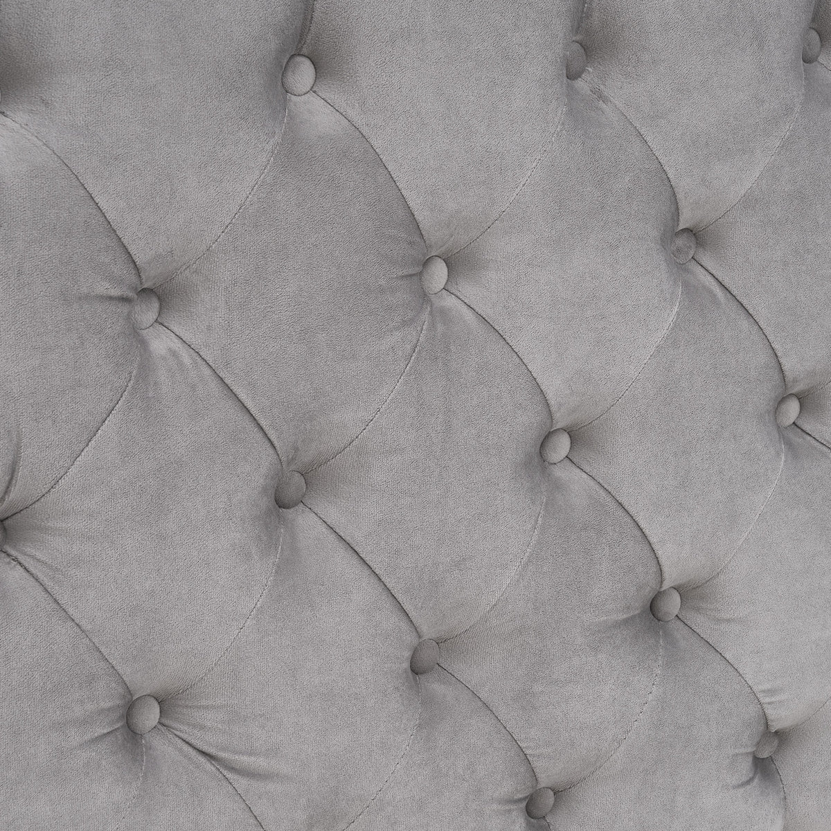 Swoon Velvet Canopy Bed Frame Amerlife Grey / King