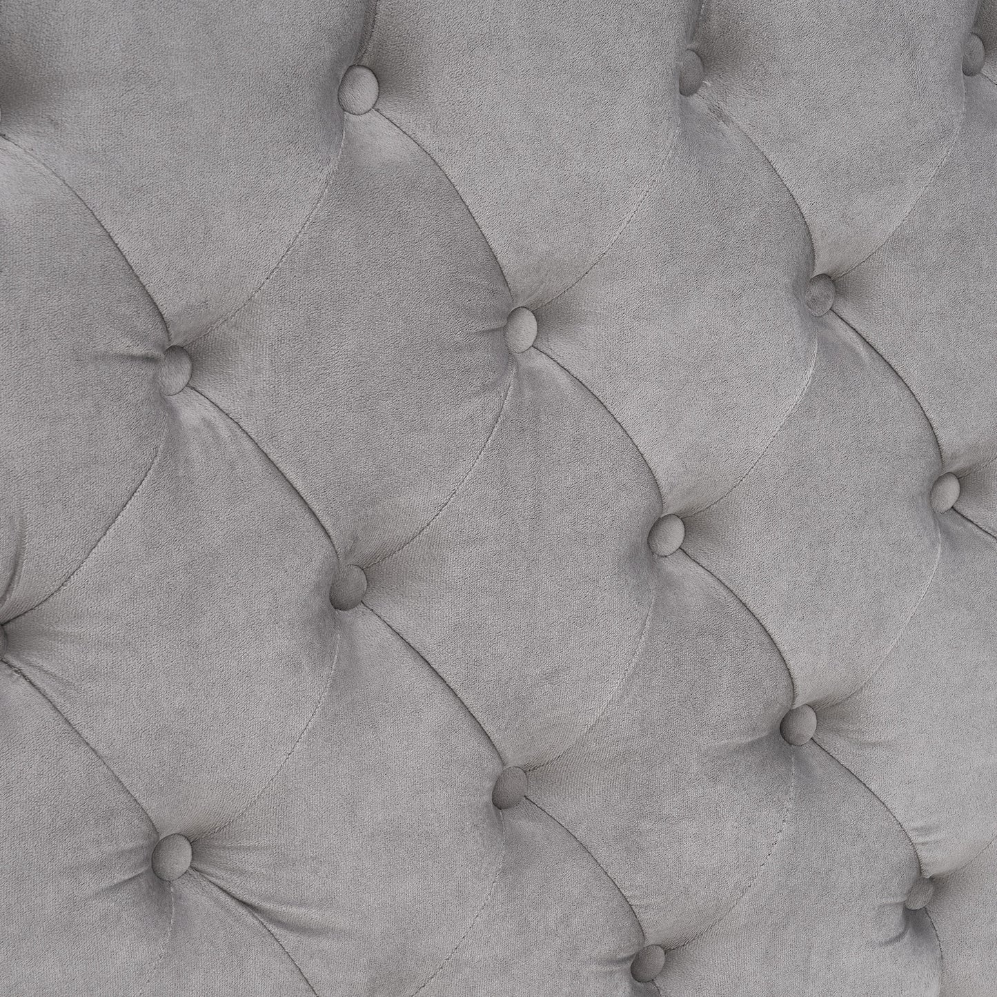 Swoon Velvet Canopy Bed Frame Amerlife Grey / Queen