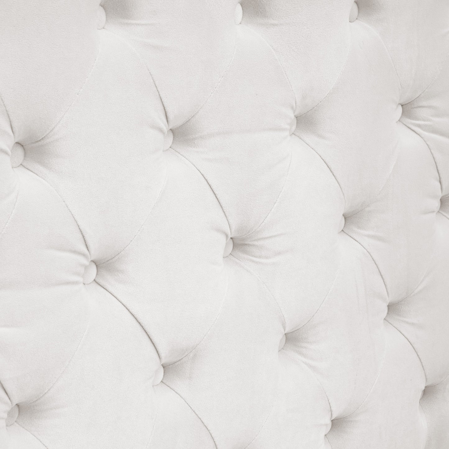 Swoon Velvet Canopy Bed Frame Amerlife Cream / Queen