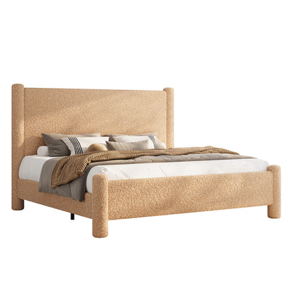 Clouds Boucle Upholstered Bed Frame Amerlife