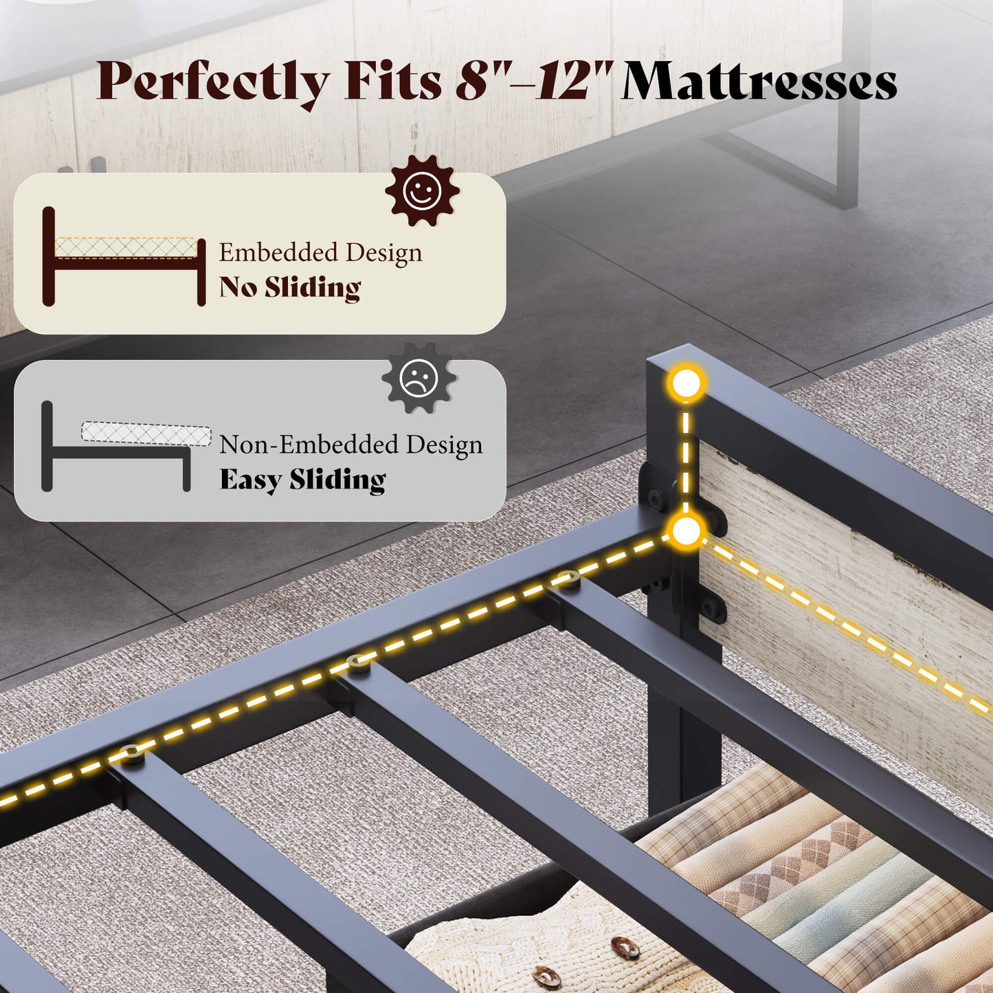 Veltrix LED Storage Velvet Bed Frame Amerlife Queen / Grey