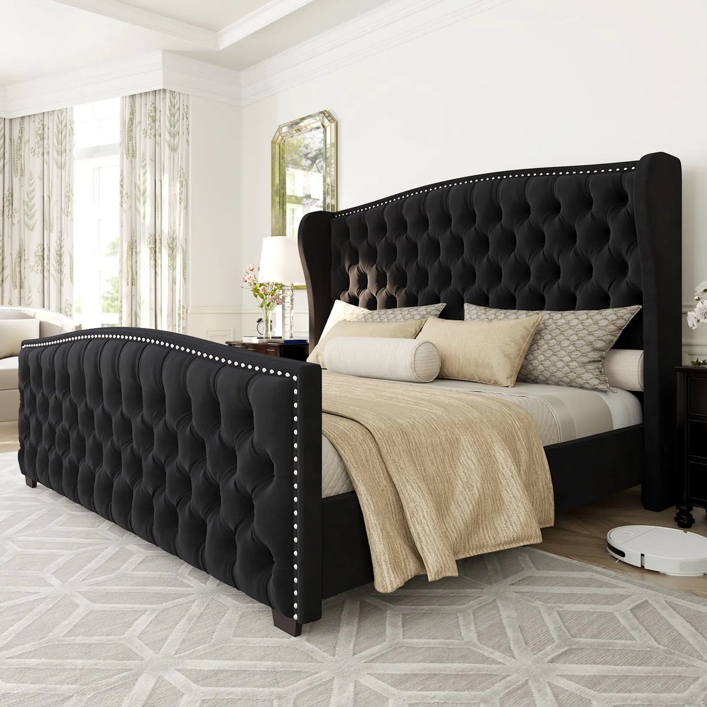 McCarthy Queen Bed Frame Amerlife Black