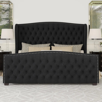 McCarthy Queen Bed Frame Amerlife Black