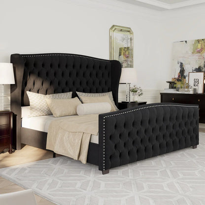 McCarthy Queen Bed Frame Amerlife Black