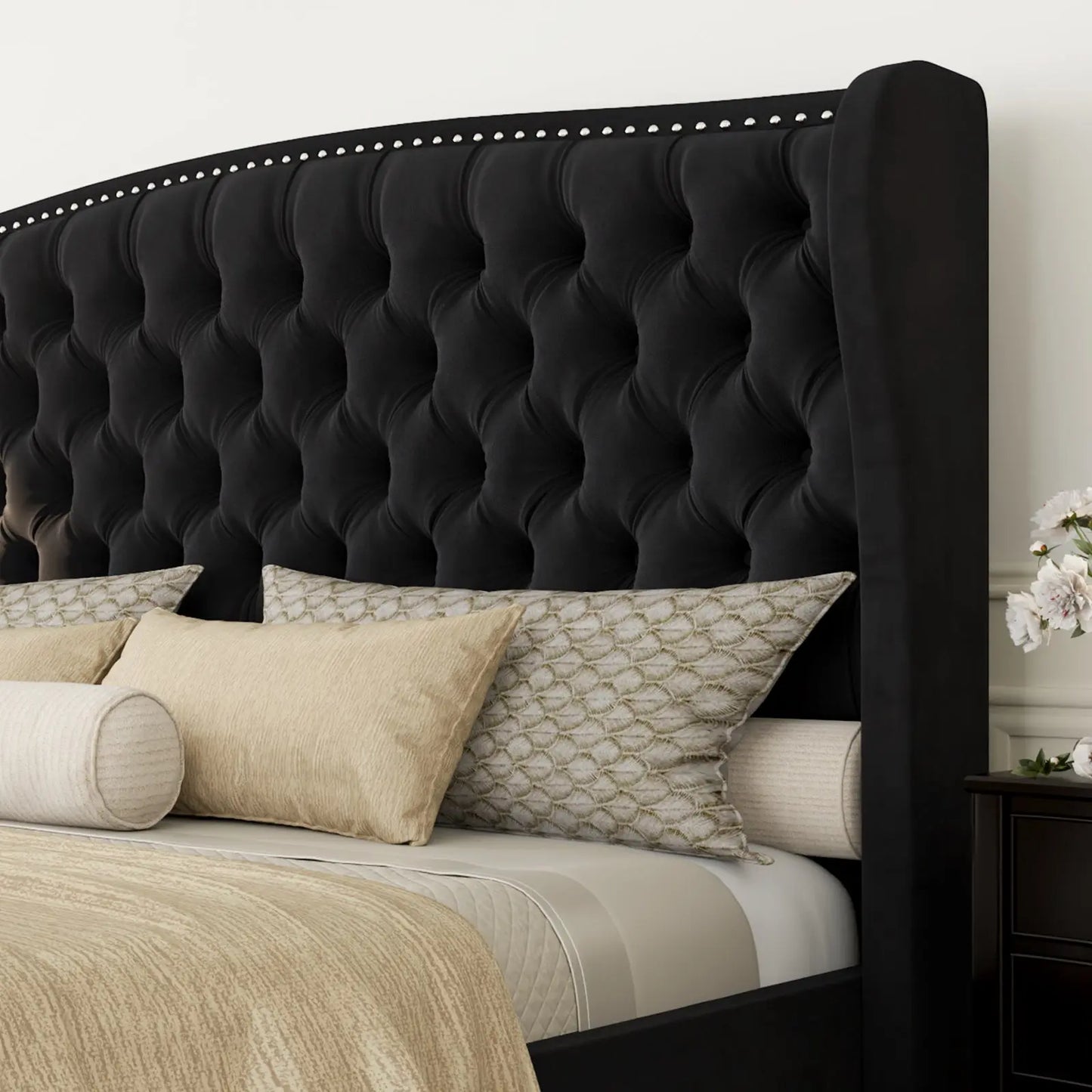 McCarthy Queen Bed Frame Amerlife Black