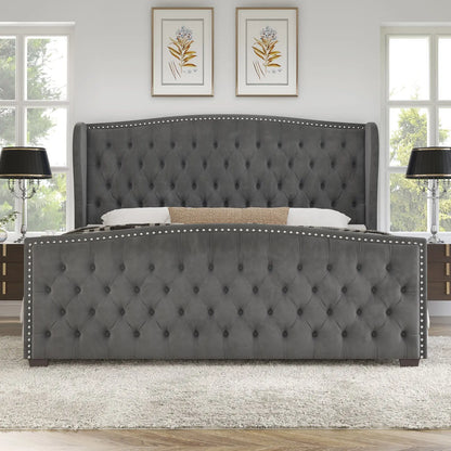 McCarthy Queen Bed Frame Amerlife Grey