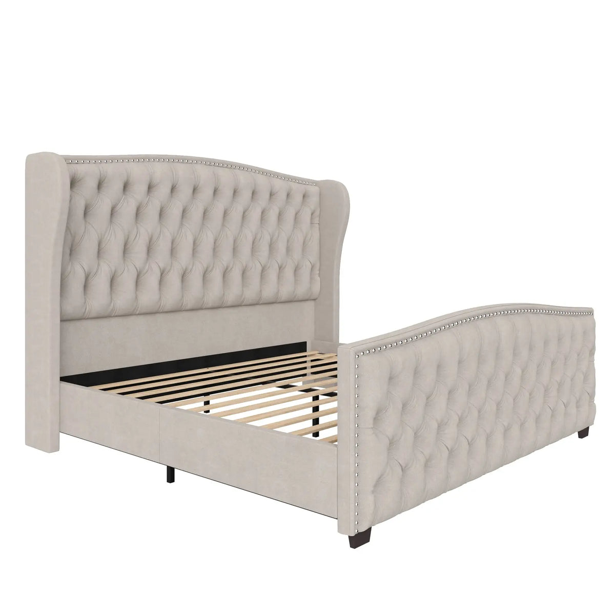 McCarthy Queen Bed Frame Amerlife Cream
