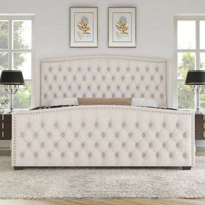 McCarthy Queen Bed Frame Amerlife Cream
