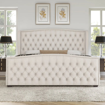 McCarthy Queen Bed Frame Amerlife Cream