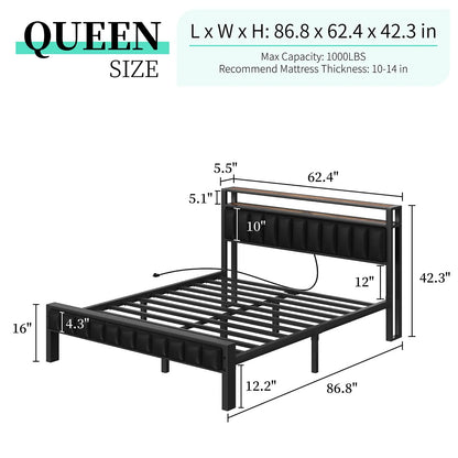 Queen / Rustic Brown