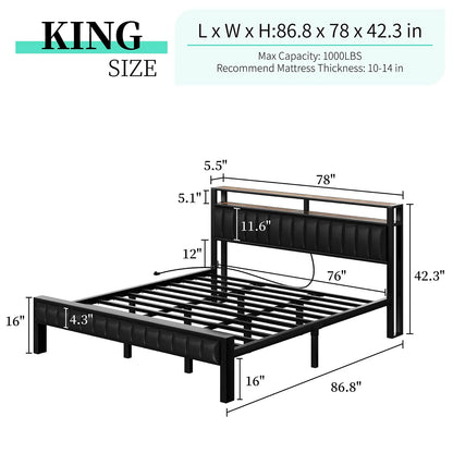 King / Rustic Brown