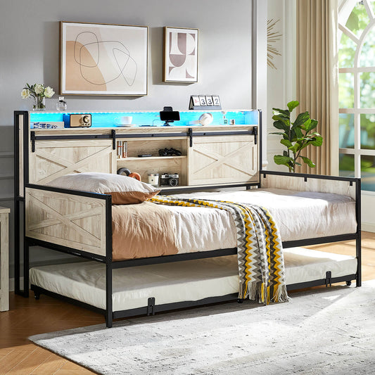 Harlow Twin Daybed-Rustic White