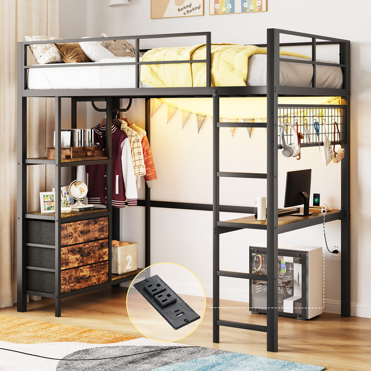 Lofton Twin Loft Bed