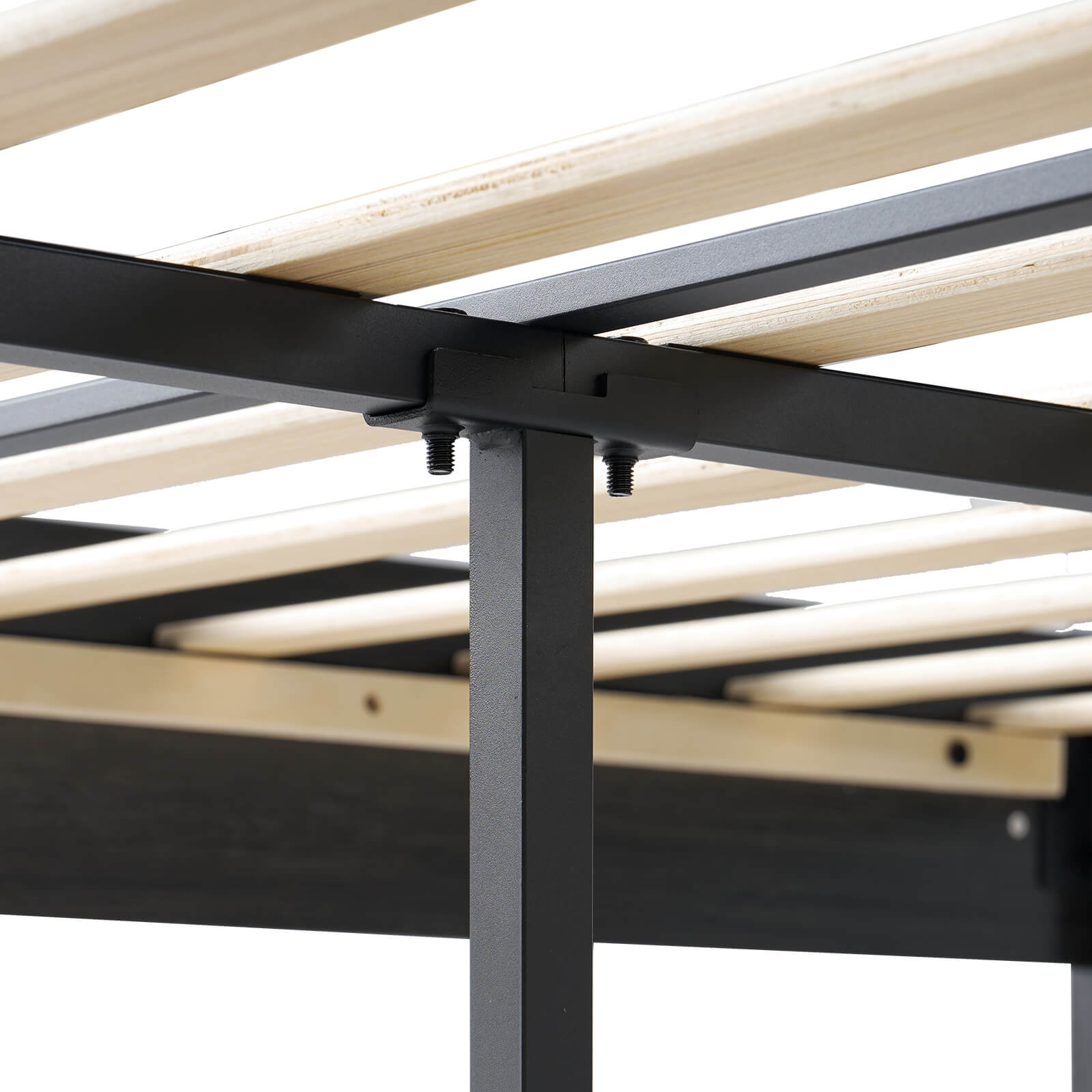 Tennyson Storage Wooden Bed Frame-King(Black)