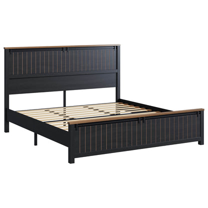 Tennyson Storage Wooden Bed Frame-King(Black)