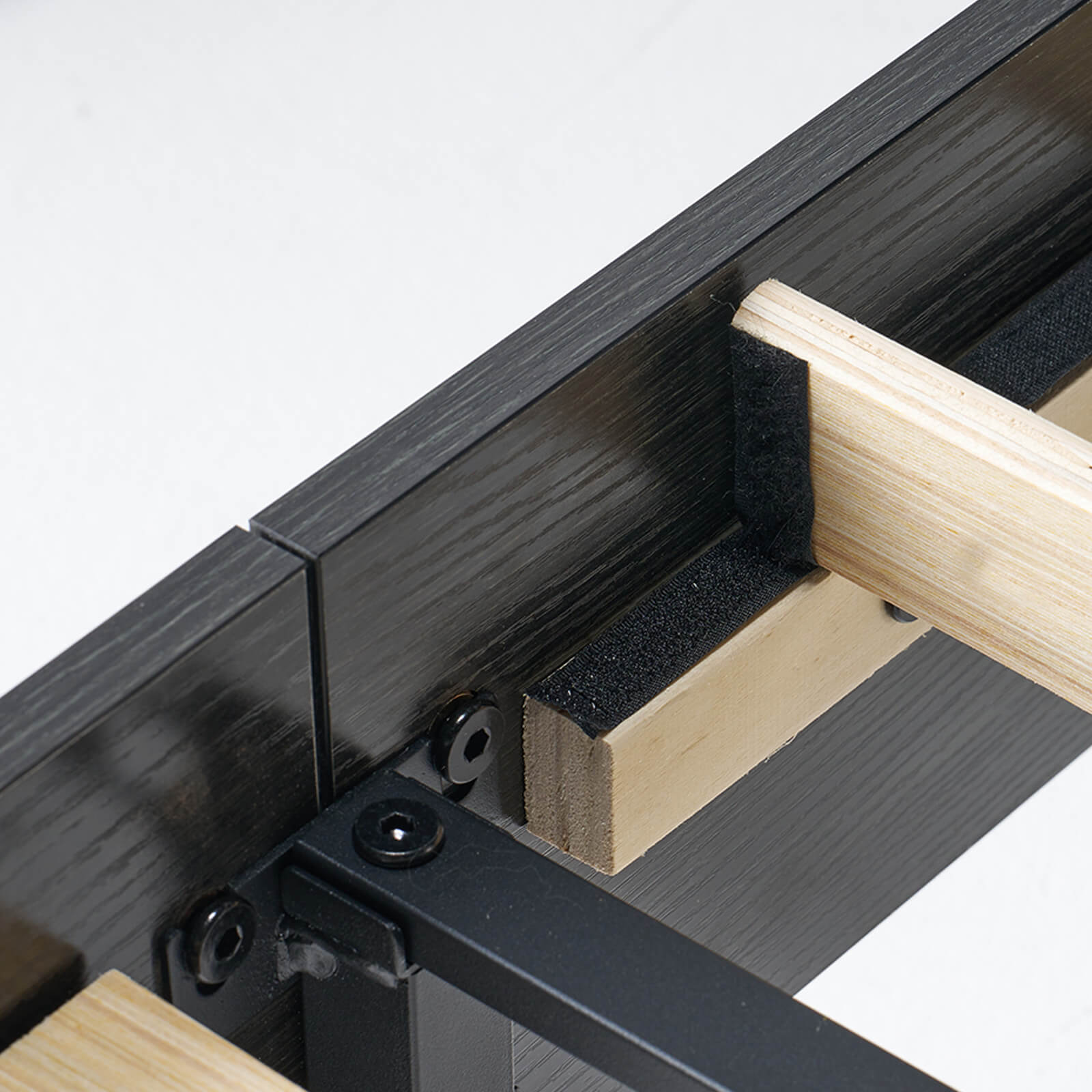 Tennyson Storage Wooden Bed Frame-King(Black)