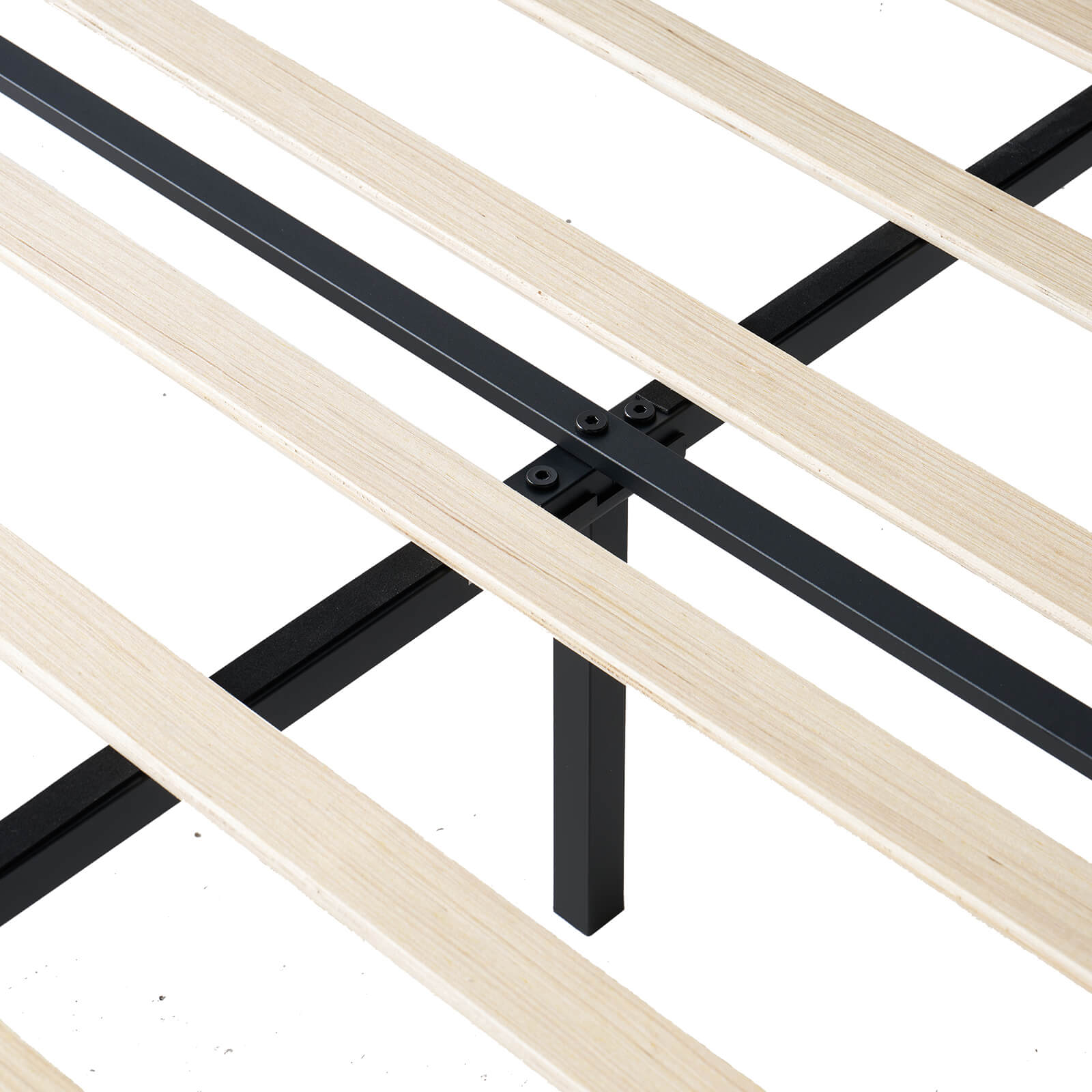 Tennyson Storage Wooden Bed Frame-King(Black)