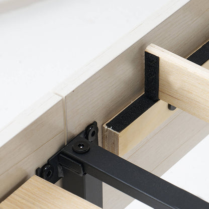 Tennyson Storage Wooden Bed Frame-King(White)