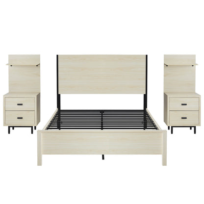 Evelyn Queen Bed Frame-Birch White