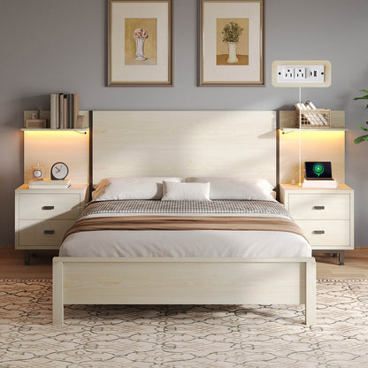 Evelyn Queen Bed Frame-Birch White