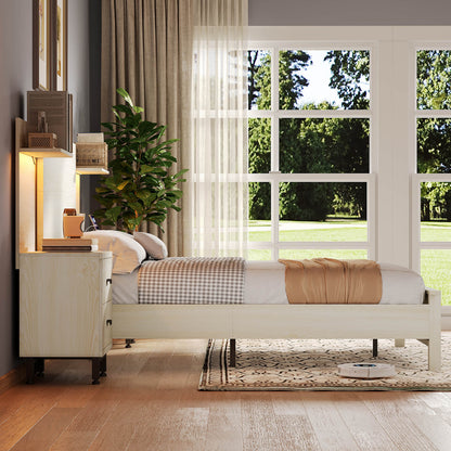 Evelyn Queen Bed Frame-Birch White